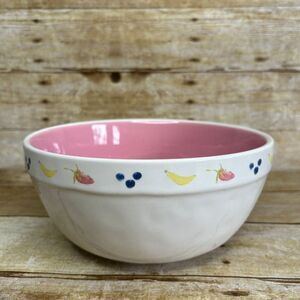 RAE DUNN 8" CERAMIC DIMPLED FARMHOUSE COUNTRY MODERN FRUIT BOWL